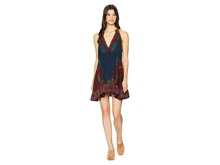 Free People Steal The Sun Printed Tunic (blue) Women's Blouse