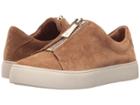 Frye Lena Zip Low (tan Soft Oiled Suede) Women's Lace Up Casual Shoes