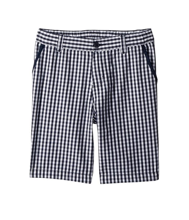 Columbia Kids Super Bonehead Shorts (little Kids/big Kids) (collegiate Navy Gingham) Boy's Shorts