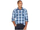 Pendleton Long Sleeve Frontier (ivory/blue Plaid) Men's Clothing