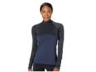 Nike Pro Warm Long Sleeve Champagne Top (obsidian/black) Women's Workout