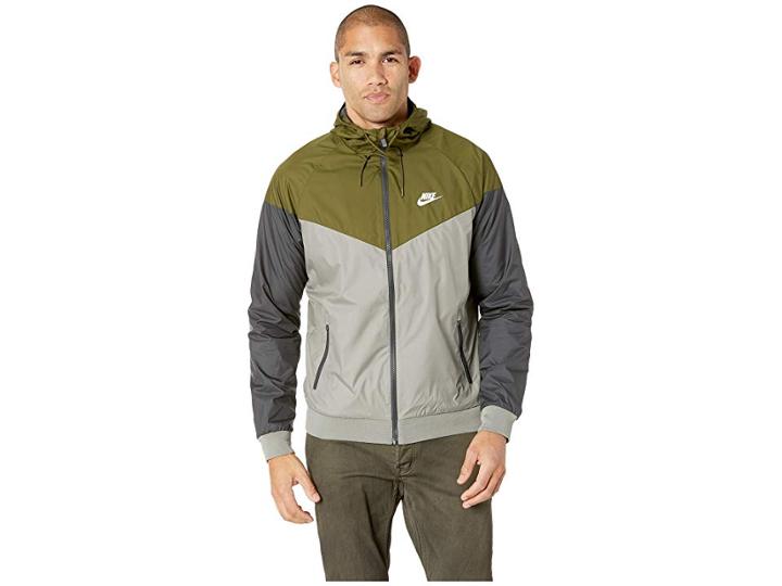 Nike Sportwear Windrunner Jacket (olive Canvas/dark Stucco/white) Men's Coat