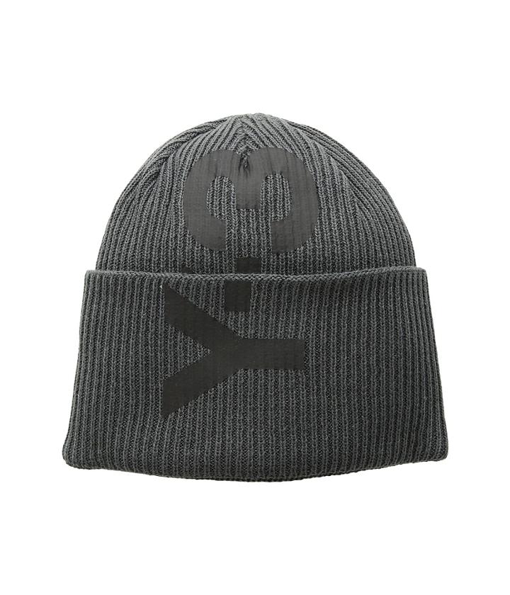 Adidas Y-3 By Yohji Yamamoto Logo Beanie (solid Grey) Caps
