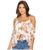 Show Me Your Mumu Romance Ruffle Top (rosie Posie) Women's Clothing