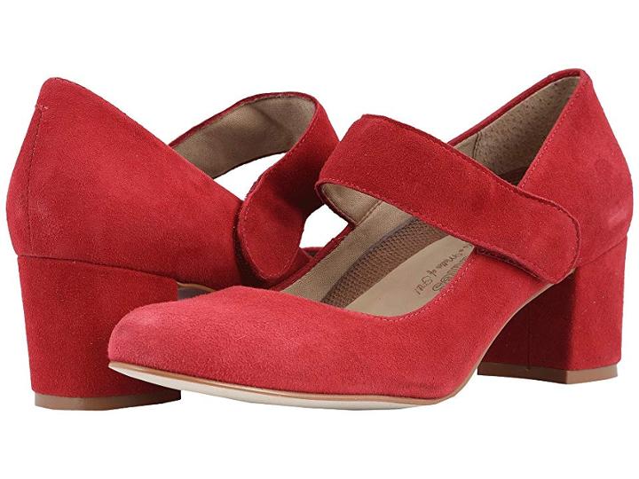 Walking Cradles Jackie-2 (red Kid Suede) Women's  Shoes