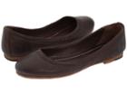 Frye Carson Ballet (dark Brown Leather) Women's Flat Shoes