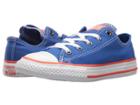 Converse Kids Chuck Taylor All Star Ox (little Kid) (hyper Royal/bright Poppy/white) Kids Shoes