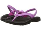 Olukai Kids Kulapa Kai (toddler/little Kid/big Kid) (dragon Fruit/black) Girls Shoes