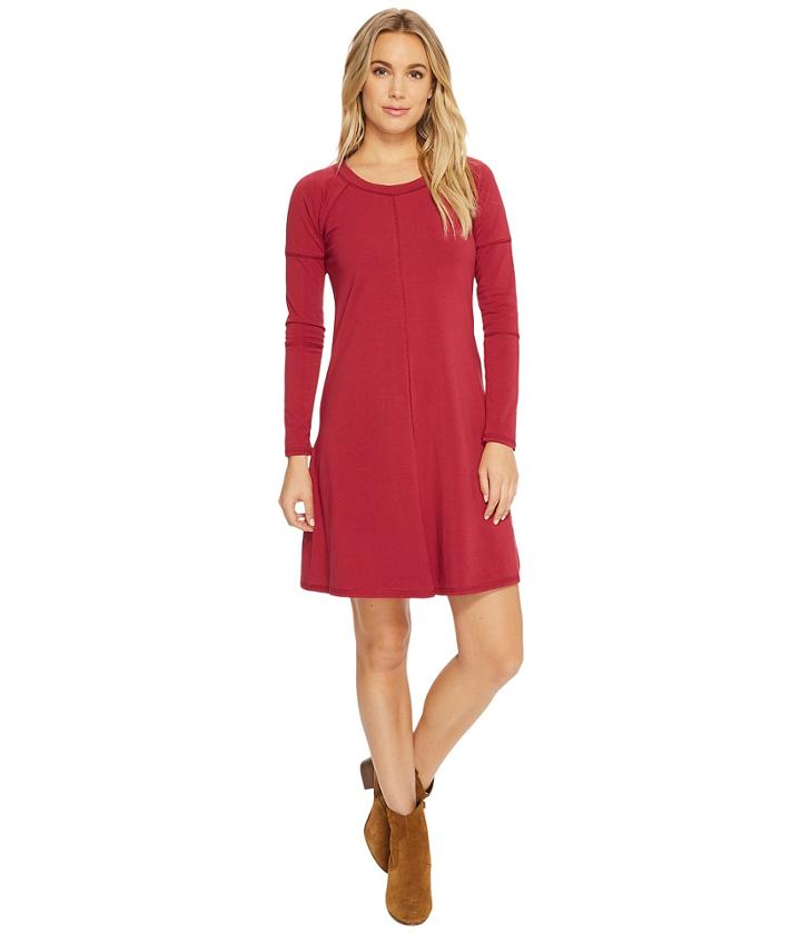 Alternative Cotton Modal Spandex Party Time Dress (holly Red) Women's Dress