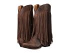 Roper Tall Fringe (brown Burnished) Cowboy Boots