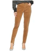 Chaps 21 Wale Stripe Cord Skinny Pants (walnut) Women's Casual Pants