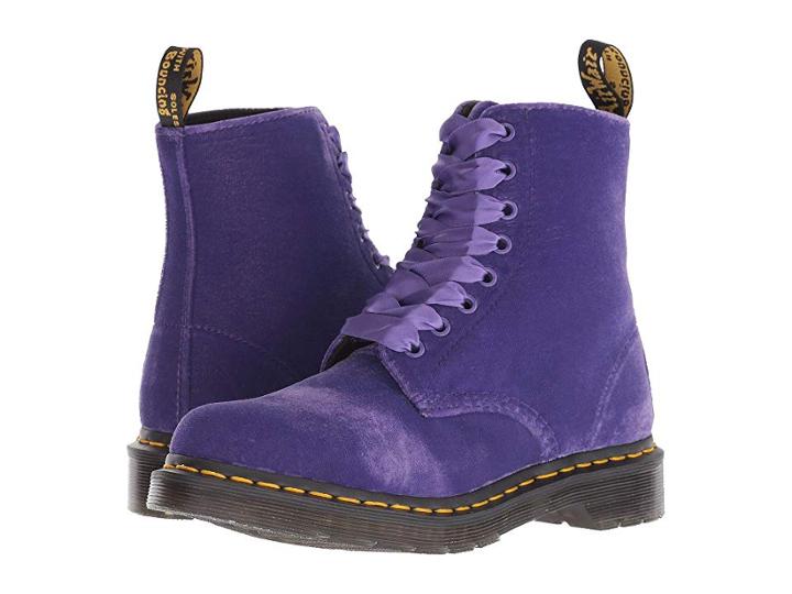 Dr. Martens 1460 Pascal Velvet (dusty Violet Velvet) Women's Boots