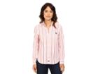 U.s. Polo Assn. Casual Striped Blouse (prism Pink) Women's Blouse
