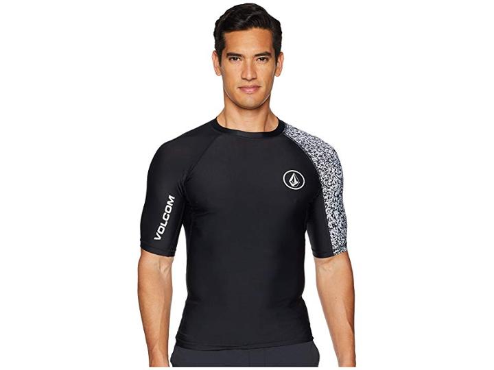 Volcom Lido Block Short Sleeve (black) Men's Clothing