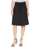 Calvin Klein Pleated Skirt With Tie Waist (black) Women's Skirt