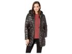 Kenneth Cole New York Hooded Packable Anorak W/ Contrasted Color Lining (black) Women's Coat