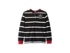 Polo Ralph Lauren Kids Striped Cotton Mesh Henley (little Kids/big Kids) (polo Black Multi) Boy's Clothing