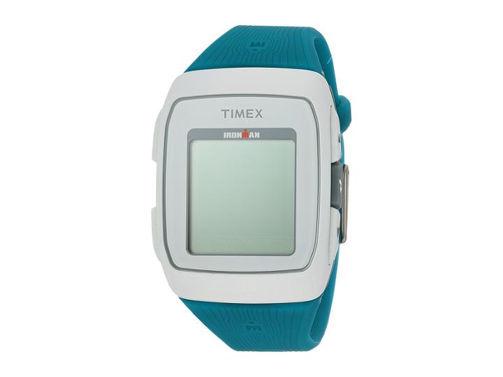 Timex Ironman Gps Silicone Strap (white/blue) Watches