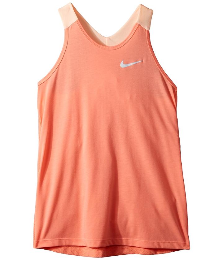 Nike Kids Dry Running Tank Top (little Kids/big Kids) (light Atomic Pink/crimson Tint) Girl's Sleeveless