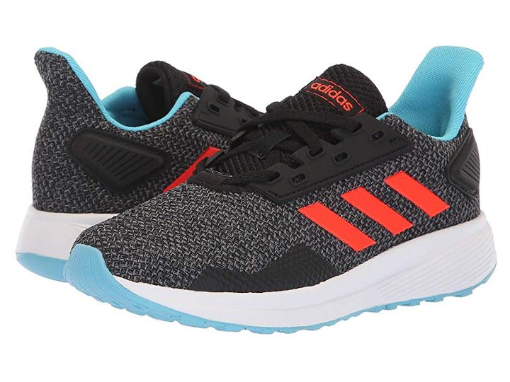 Adidas Kids Duramo 9 (little Kid/big Kid) (black/solar Red/grey) Boy's Shoes