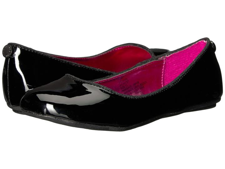 Steve Madden Kids Jheaven (little Kid/big Kid) (black Patent) Girl's Shoes