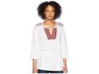 Lauren Ralph Lauren Bohemian Embroidered Blouse (soft White) Women's Blouse
