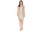 Calvin Klein Sequin Sheath Cd8bmv2y (khaki Multi) Women's Dress