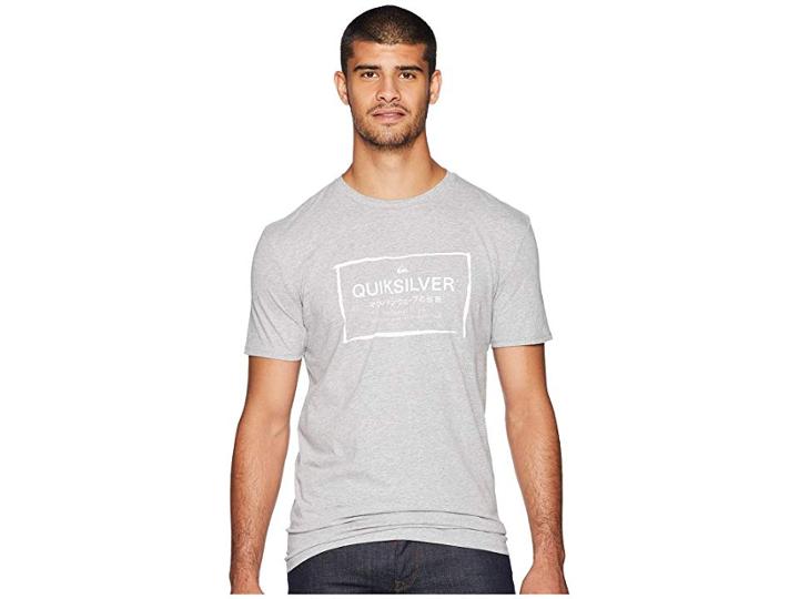 Quiksilver Quik In The Box Tee (sleet Heather) Men's T Shirt