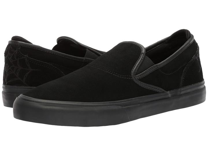 Emerica Wino G6 Slip-on (black/black/black) Men's Skate Shoes