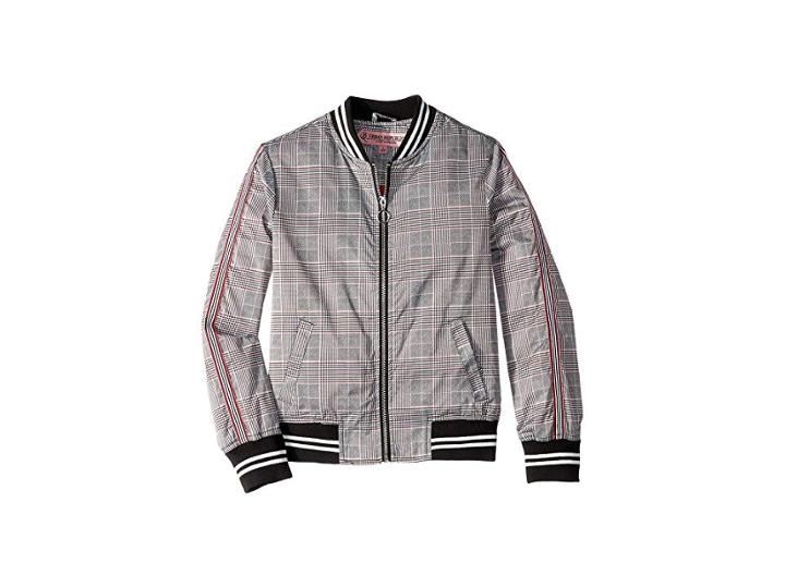 Urban Republic Kids Sateen Printed Bomber (little Kids/big Kids) (red) Girl's Coat