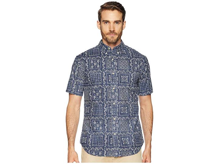 Reyn Spooner Original Lahaina Tailored Fit Aloha Shirt (ink) Men's Short Sleeve Button Up