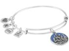 Alex And Ani Charity By Design Sand Castle Bangle (rafaelian Silver) Bracelet