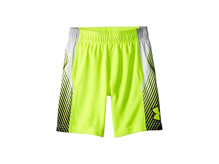Under Armour Kids Space The Floor Shorts (little Kids/big Kids) (hi Vis Yellow) Boy's Shorts