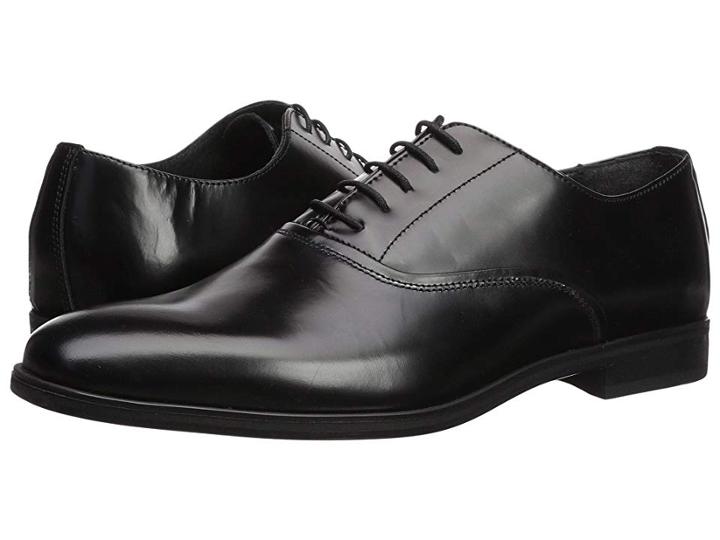 Kenneth Cole Reaction Joshua Lace-up (black Leather) Men's Plain Toe Shoes
