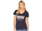Champion College Virginia Cavaliers University V-neck Tee (navy) Women's T Shirt