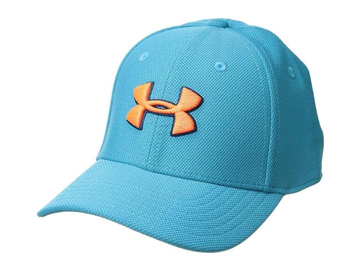 Under Armour Blitzing 3.0 Cap (little Kids/big Kids) (deceit/techno Teal/magma Orange) Baseball Caps