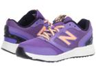 New Balance Kids Kr455v1 (little Kid/big Kid) (purple/navy) Girl's Shoes