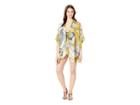 Vince Camuto Flower Field Tacked Cover-up (yellow) Women's Clothing