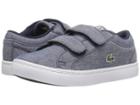 Lacoste Kids Straightset Lace 117 3 Sp17 (toddler/little Kid) (navy) Kids Shoes