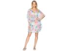 Bleu Rod Beattie Caftan W/ Ruffle Cover-up (multi) Women's Swimwear