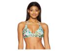 Prana Lahari Halter Top (cargo Green Bali) Women's Swimwear