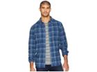 Prana Brayden Long Sleeve Flannel Shirt (equinox Blue) Men's Long Sleeve Button Up