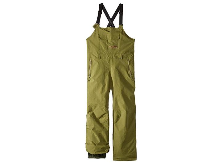 Burton Kids Skylar Bib Pants (little Kids/big Kids) (olive Branch) Boy's Casual Pants