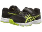 Asics Kids Pre-contend 4 Ts (toddler) (black/neon Lime) Boys Shoes