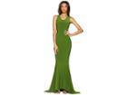 Kamalikulture By Norma Kamali Racer Fishtail Gown (olive) Women's Dress