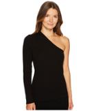 Cashmere In Love Tisa Open Shoulder Pullover (black) Women's Clothing