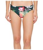 La Blanca Beyond The Jungle Shirred Band Hipster (hunter) Women's Swimwear