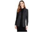 Alexander Jordan Cozi Cardigan W/ Lace-up Cuff Detail (black) Women's Sweater
