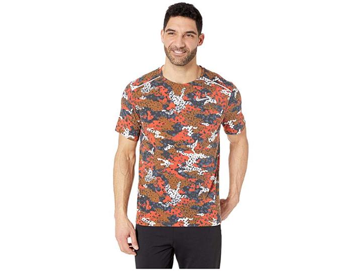 Nike Breath Rise 365 Top Short Sleeve Nv Rb (ale Brown/reflective Silver) Men's Clothing