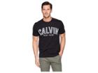 Calvin Klein Jeans Short Sleeve Calvin Outlined Printed Logo Tee (black) Men's T Shirt